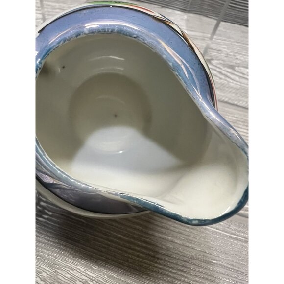 Vintage Mini Lusterware Porcelain Windmill Creamer Sugar Bowl Made in Japan - Picture 10 of 14